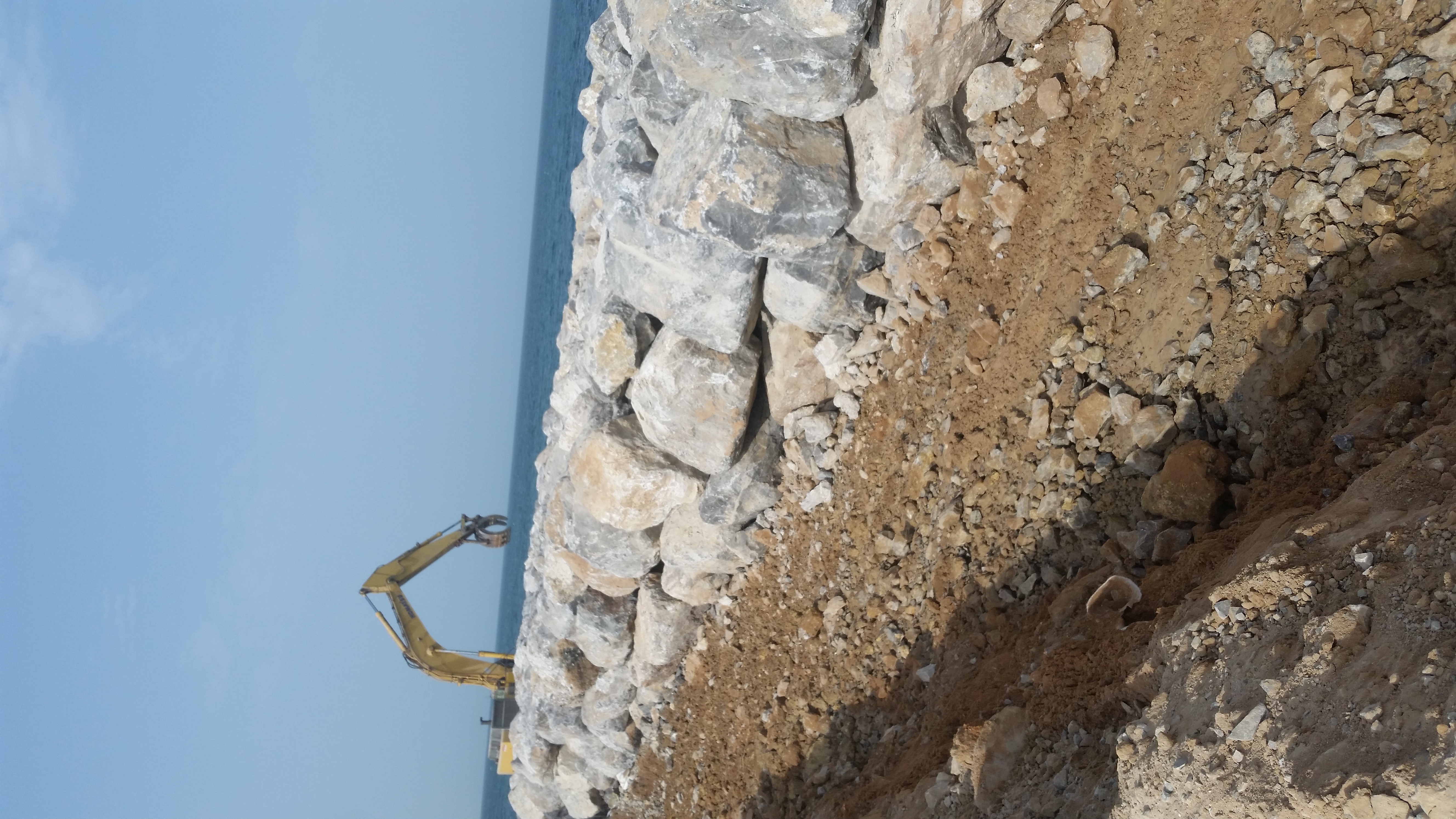 Flag Pole Coastal Works RAK – Coastal Revetment Site Execution