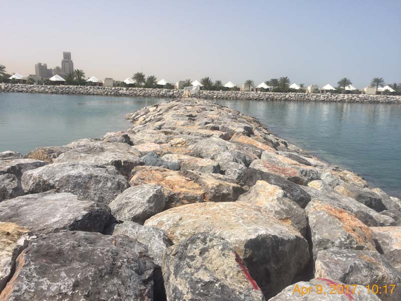 Al Hamra Marina Berths – Groyne & Berth Construction Site Execution