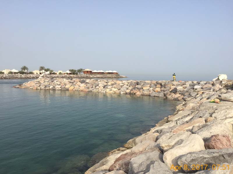 Al Hamra Marina Berths – Groyne & Berth Construction Site Execution