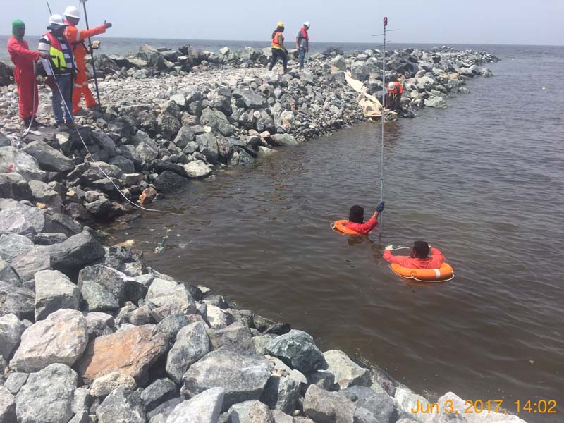 Sharjah Corniche Revetment – Revetment Construction Site Execution